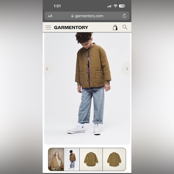 Unisex Main Story Quilted Jacket-Butternut; Size 12y but fits as women’s small - Picture 6 of 7